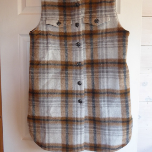 NWT Parkhurst Women's Shacket Style Long Plaid Vest - M - Picture 10 of 10